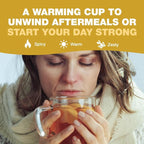HANDPICK, Ginger Tea Bags, Caffeine Free & 100% Pure Ginger Root | Soothing & Spicy Blend | Round Eco Conscious Teabags