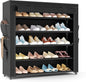 LANTEFUL Shoe Rack with Covers 5 Tier Tall Shoe Rack Organizer Large Capacity by LANTEFULforTidyingHouse