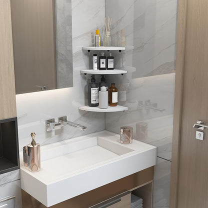 HORLIMER Floating Corner Shelf Wall Mount, Living Room - Image 6