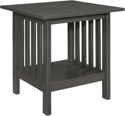 Classic Style Coffee Table and Two End Set Antique Gray Finish 3Pc Occasional - Image 5