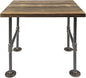 Restore by Pipe DÉCOR Wood End Table 22 in. x 18 in. x 20.88 in. Reclaimed by PipeD%C3%A9cor