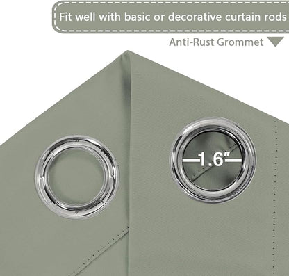 H.VERSAILTEX Blackout Patio Curtains 100 x 96 Inches - Image 3
