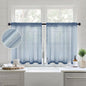 MIULEE Semi Sheer Kitchen Curtains 36 inch Length Half Window Curtains by MIULEE