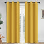 Yakamok Room Darkening Curtains 42x84 inch Long Mustard Yellow-Living Room | 2 by Yakamok