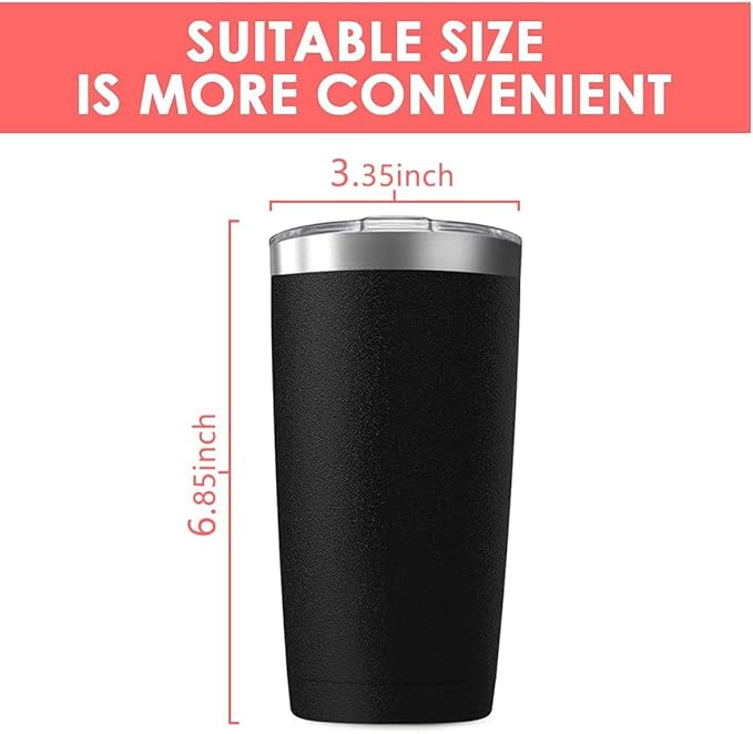 16 Pack 20oz Tumbler Vacuum Insulated Travel Mug with Lids, Stainless Steel Double Wall Bulk Cup for Home, Office, Outdoor Suitable for Vehicle Cup Holders