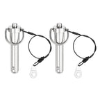uxcell 2 Pcs Quick Release Pin, 1/2" x 1.5"(Dia. x L) Push-Button Ball Locking Pin 304 Stainless Steel Ring Handle Locking Pin with Wire for Audio Bimini Top Marine, Silver
