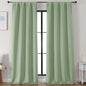 Simplebrand Ava Light Green Blackout Curtains by Simplebrand