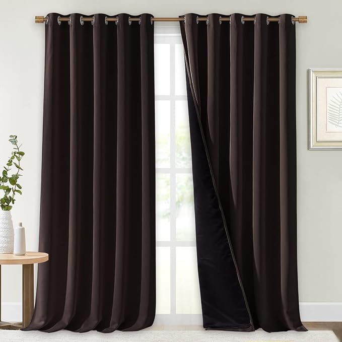 NICETOWN Full Shading Curtains for Windows, 62 inches W x 95 inches L, Super by NICETOWN