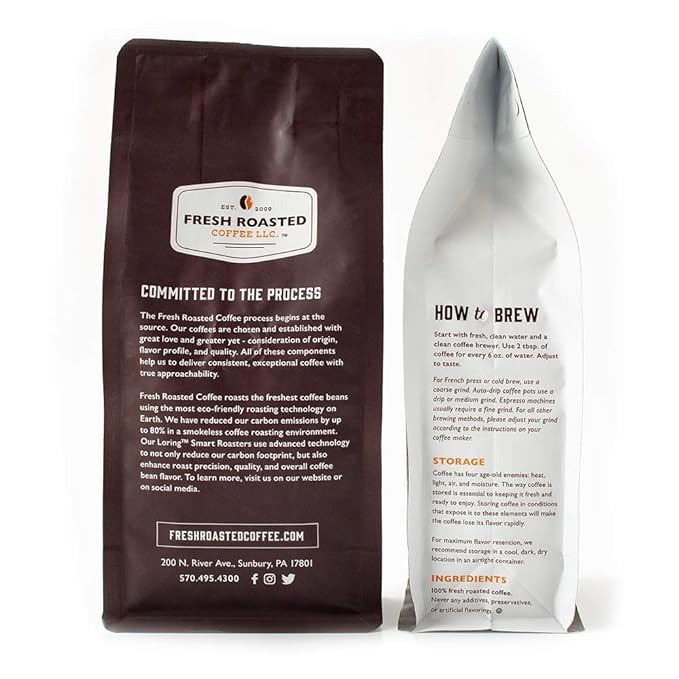 Fresh Roasted Coffee, Dark Guatemala Huehuetenango | 5 lb (80 oz) | Single Origin | Dark Roast | Kosher | Whole Bean