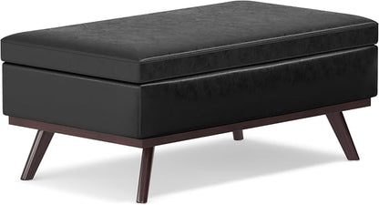 SIMPLIHOME Owen Lift Top Coffee Table Storage Ottoman - Image 4