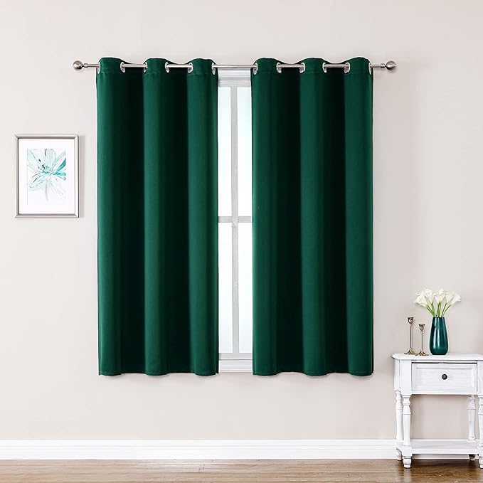 ChrisDowa Blackout Curtains for Bedroom and Living Room 40 Inches Long | 2 by ChrisDowa