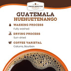 Fresh Roasted Coffee, Guatemala Huehuetenango, Medium Roast, 72 Pods for K Cup Brewers