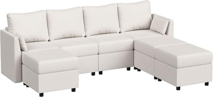 Huatean Home Modular Sectional Sofa, 7 Seat Modular Couch - Image 7