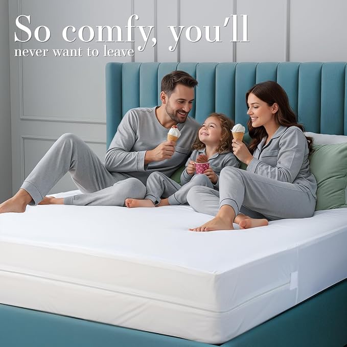 Utopia Bedding Mattress Protector Zippered Full Size, 100% Waterproof Bed Bug - Image 8