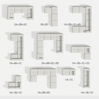 Novilla 70.8" Modular Sectional Sofa, Modern Cloud Sectional Couch - Image 5