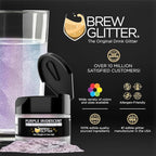 Brew Glitter Iridescent Purple Edible Drink Glitter 1x 4g Jar for Cocktails, Beer, & Beverages