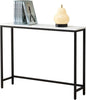 loglus Console Table for Entryway, Faux Marble MDF Sofa Table by loglus