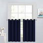 Yakamok Navy Blue Room Darkening Window Curtains 52x36 Inch by Yakamok