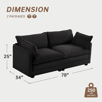 ROWHY Sectional 2 Seat Cloud Loveseat - Image 2