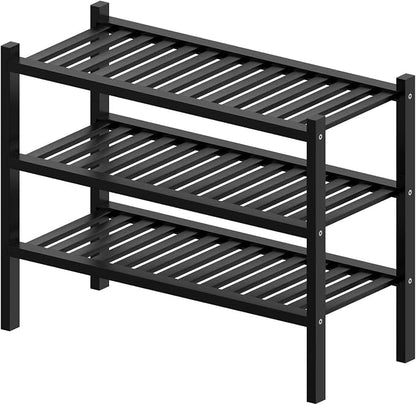 ROMGUAR CRAFT 3 Tier Bamboo Shoe Rack - Image 7