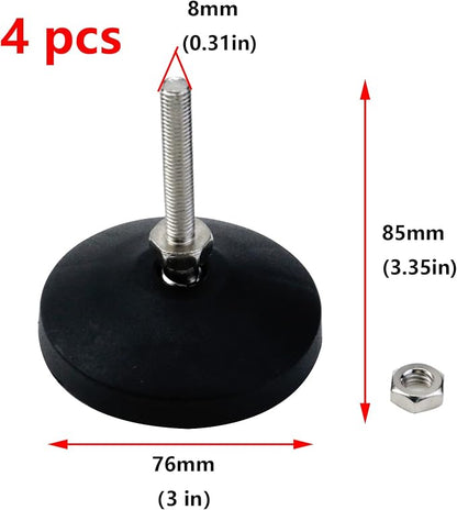 Antrader Heavy Duty Leveling Feet, M8×50 Adjustable Furniture Feet - Image 2