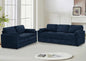 Classic Chenille Sofa Set with 2 Extra Armrest Pillows, Loveseat and 3-Seat by LESOFAIR