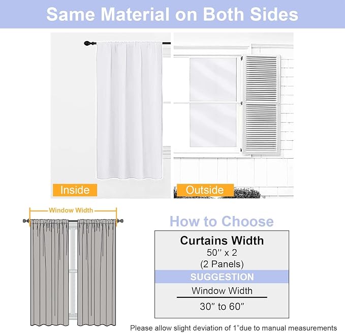 Simplebrand Ava Pure White Light Filtering Curtains - Image 9