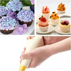 19-Inch Icing Bags Heavy Duty, AMBESTAR 200 Pieces Thick Anti-Burst Disposable Decorating Bags for all Size Tips Couplers and Baking Cookies Candy Supplies Kits, Large Cake Decorating Tools