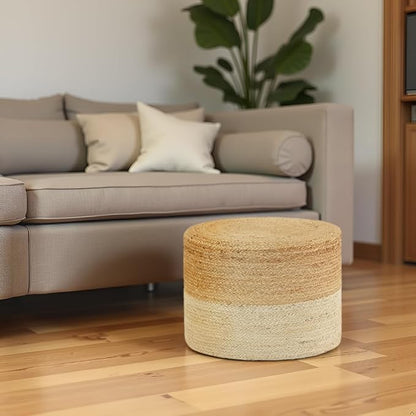 REDEARTH · Cylindrical Pouf Foot Stool Ottoman - Image 2