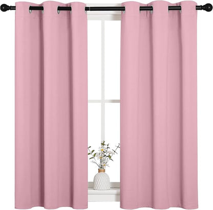 NICETOWN Bedroom Curtain Panels Blackout Draperies, Thermal Insulated Solid - Image 2