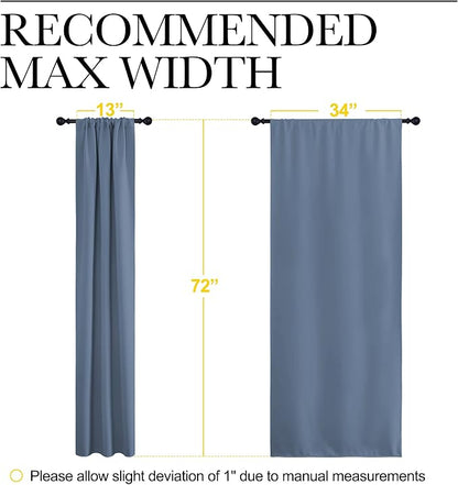 NICETOWN Blackout Curtains for Living Curtains, Home Decoration Solid Thermal - Image 7