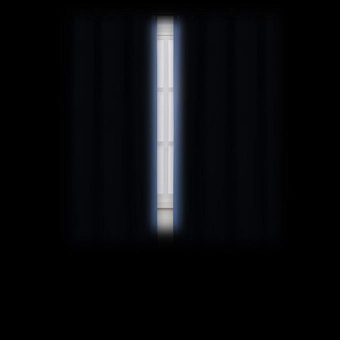 Sky Blue Thermal Blackout Curtains/52 x 72 Inch/Set of 2 Panels Room Darkening - Image 3