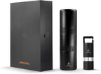 Nest Pour Over Coffee Kit + Java G25 Grinder Gift Set, Contains Two 10 Oz Mugs, Splash Proof Lid, Pour Over Coffee Dripper, Java G25 Grinder and Storage Connector, Black