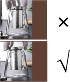 Glass Teapot with Infuser Tea Pot 32oz/43oz Tea Kettle Stovetop Safe Blooming and Loose Leaf Tea Maker Set (32oz/ 950ml)