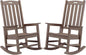 Psilvam Oversized Outdoor Rocking Chair Set of 2, Porch Rocker by PsilvamGardenFurniture