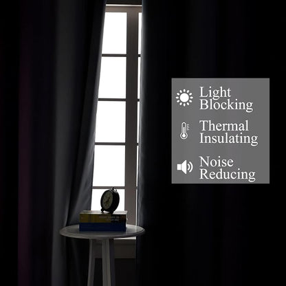 Purple and Grey Ombre Blackout Curtains - Image 3