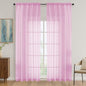 Light Pink Bedroom Curtains 2 Panel Sets 90 Inch Length, 59 Inch Extra Wide by OVZME