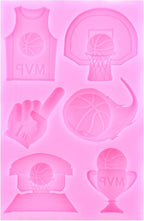 Mujiang Basketball Silicone Molds Sports Fondant Mold For Cake Decorating Cupcake Topper Candy Chocolate Resin Sugar Gum Paste Set Of 3
