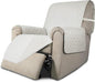 Easy-Going Reversible Couch Cover, Recliner 22 in, Ivory/Ivory | Machine by Easy-Going