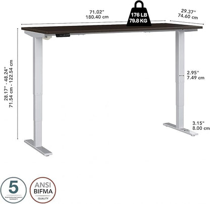 Bush Business Furniture 72-inch Electric Height Adjustable Standing Desk - Image 5