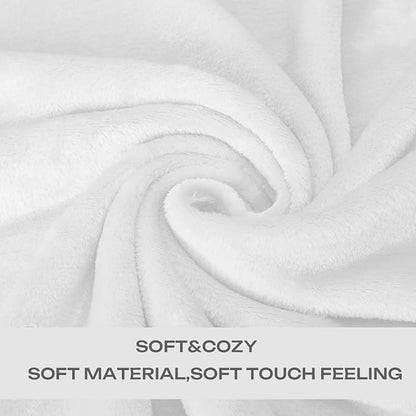 Christmas White Fleece Plush Throw Blanket 50"x60"for Couch Sofa Fuzzy Cozy | - Image 5