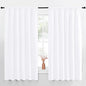 NICETOWN White Curtains, 50% Light Blocking Curtain Panels by NICETOWN