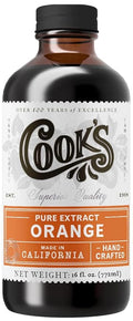 Cook's Pure Orange Extract From Florida Oranges | For Ice Cream, Cakes, Breads, Cookies and Drinks, 16 oz