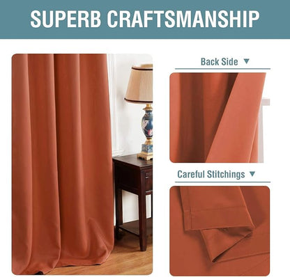 H.VERSAILTEX Blackout Curtain for Living Room Small Window Kitchen Blackout - Image 3