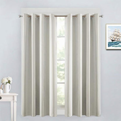Yakamok Room Darkening Curtains 52x54 inch Length Light Beige-Living Room | 2 by Yakamok