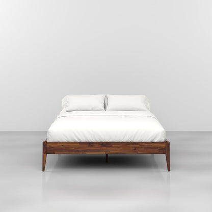 Bme Dinkee 15-Inch Solid Wood Queen Platform Bed Frame - Image 3