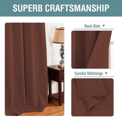 H.VERSAILTEX Blackout Curtain for Living Room Small Window Kitchen Blackout - Image 3