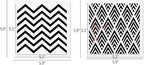 6x6in Cookie Stencils for Royal Icing Cookies Sugar Cookie, 16 Pcs Reusable Plastic Biscuit Cake Stencils with Checkered Buffalo Plaid Star Dots Shape for Airbrush Baking Craft Drawing DIY Art Decor