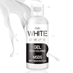 Gel Food Coloring - 4.5oz Vivid Food Coloring Gel for Baking, Cake Decorating, Cookie, Fondant, Macaron - Tasteless Concentrated Edible Food Color Dye for Icing, Slime, Drinks, DIY Crafts (White)