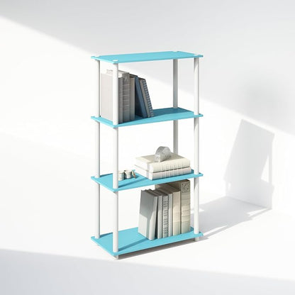 Furinno Turn-N-Tube Book Shelf, 4-Tier Bookshelf, Bookcase by Furinno-FitsYourSpaceFitsYourBudget